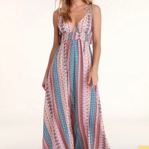 Pink Lulu Maxi dress. Never worn. New with tags. Bought for a trip, never went.